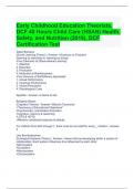 Early Childhood Education Theorists, DCF 40 Hours Child Care (HSAN) Health, Safety, and Nutrition (2019),