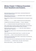 Milady Chapter 12 Makeup Essentials Exam Questions and Answers-