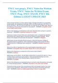 TNCC test prepA, TNCC Notes for Written Exam, TNCC Notes for Written Exam, TNCC Prep, TNCC EXAM, TNCC 8th Edition LATEST UPDATE 2023