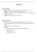 Biostatistics Notes for medical school 