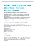 NCIDQ - IDPX Q Practice Test  (Questions + Answers) LATEST UPDATE 