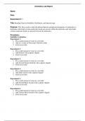 CHEM 121 Lab Report 5-Bonding Type by Solubility, Distillation, and Spectroscopy.