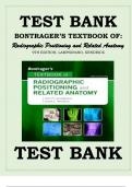 BONTRAGER'S TEXTBOOK OF RADIOGRAPHIC POSITIONING AND RELATED ANATOMY 9TH EDITION LAMPIGNANO TEST BANK