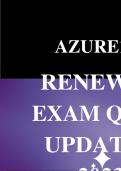 AZURE 104 RENEWAL EXAM QUESTIONS AND ANSWERS 2023 LATEST UPDATED