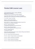 Florida CAM License Laws Exam 