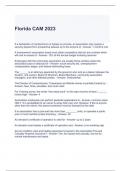 Florida CAM 2023-2024 Exam Questions with 100% correct Answers