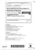 GCSE EDEXCEL May 2024 Computer Science Paper 1