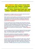 AMLS PRETEST 2024 LATEST EXAM WITH  150 QUESTIONS AND CORRECT ANSWERS/  ADVANCED MEDICAL LIFE SUPPORT  PRETEST REAL EXAM QUESTIONS AND 100%  CORRECT ANSWERS| AGRADE{COMPLETE}