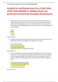 CompTIA A+ Certification Exam Core 2 (220-1102) LATEST 2024 GRADED A+ Multiple-choice and performance-based Exam (Complete 90 Questions)