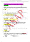 ATINutritionProctored2019Exam RETAKE Question 1: A nurse Is providing dietary teaching about prevention of neural tube defects in the fetustoaclientwhoispregnant.Whichofthefollowing nutrients should thenurserecommend? ●Calcium ●Folate ●VitaminB12 ●Magnesi