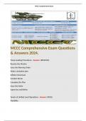 MCCC Comprehensive Exam Questions & Answers 2024. 