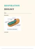 respiration topic summary with diagrams