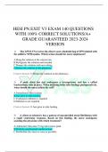 HESI PN EXIT V3 EXAM 140 QUESTIONS  WITH 100% CORRECT SOLUTIONS/A+  GRADE GUARANTEED 2023-2024  VERSION