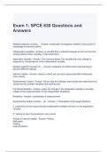 SPCE 630 Exam Bundle (Graded A)