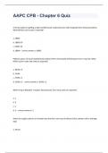 AAPC CPB - Chapter 6 Quiz