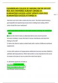 CHAMBERLAIN COLLEGE OF NURSING FNP RN 500 EXIT HESI 2024 ANSWERED ALREADY GRADED A+ GUARANTEED SUCCESS LATEST UPDATE 2024/2025 GUARANTEED SUCCESS.ATTAINED A+ 