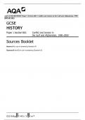 AQA GCSE HISTORY Paper 1 Section B/E: Conflict and tension in the Gulf and Afghanistan, 1990– 2009 QP 2023