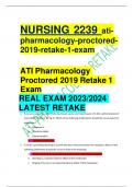 NURSING2239ati pharmacology-proctored 2019-retake-1-exam ATIPharmacology Proctored2019Retake1 Exam REAL EXAM 2023/2024  LATEST RETAKE 1.Anurseiscaringforacientwhohasbreastcancerandreports pain1hrafteradministrationof prescribed morphine 10 mg IV. Which of