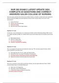 NUR 265 EXAM 2 LATEST UPDATE 2024  COMPLETE 50 QUESTIONS AND CORRECT  ANSWERS GALEN COLLEGE OF NURSING