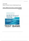 Test Bank for Brunner & Suddarth's Textbook of Medical-Surgical Nursing, 15th Edition (Hinkle, 2022), All Chapters