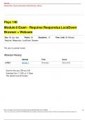 Psyc 140 Module 8 Exam - Requires Respondus LockDownBrowser + Webcam Psyc 140 Module 8 Exam - Requires Respondus LockDown Browser + Webcam