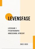 Samenvatting levensfase hele blok  - Hogeschool Utrecht - Leerjaar 1