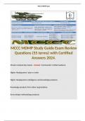 MCCC MDMP Study Guide Exam Review Questions (55 terms) with Certified Answers 2024. 