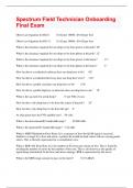 Spectrum Field Technician Onboarding Final Exam