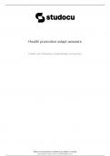 health promotion edapt answers