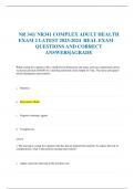 NR 341/ NR341 COMPLEX ADULT HEALTH EXAM 2 LATEST 2023-2024  REAL EXAM  QUESTIONS AND CORRECT  ANSWERS|AGRADE   While caring for a patient with a small bowel obstruction, the nurse assesses a pulmonary artery occlusion pressure (PAOP) of 1 mm Hg and hourly