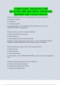 IAHSS BASIC TRAINING FOR  HEALTHCARE SECURITY OFFICERS Questions And Correct Answers Which of the following is NOT one of the classifications of healthcare organizations?