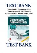 Microbiology Fundamentals: A Clinical Approach 4th Edition by Marjorie Kelly Cowan -Test Bank