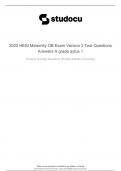 2022 Hesi Maternity OB Exam Version 2