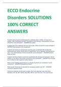 2024 ECCO Endocrine Disorders SOLUTIONS 100% CORRECT ANSWERS