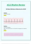 ACLS Rhythm Review _ All Correct 100% (Latest 2024 / 2025)