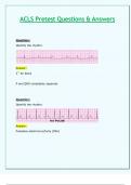 ACLS Pretest Questions & Answers_Latest 2024 / 2025