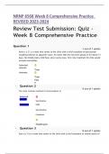 NRNP 6568 Review Test Submission: Quiz - Week 8 Co