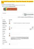 Nurs 3333 Focused Exam: Chest Pain Results. Re-updated  2024 