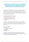 NR602 Final Exam LATEST 2022-2024 (4 DIFFERENT VERSIONS)/NR 602 FINAL EXAM QUESTIONS AND VERIFIED ANSWERS CHAMBERLAIN COLLEGE.   39yo female has completed course of amox for strep throat. LMP was 2wks ago, says it was normal. On exam, there's erythema 