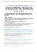 NGN ATI RN PEDIATRICS 2024/2025 RETAKE / NEXT GEN ATI PEDIATRICS PROCTORED EXAM 2024 RETAKE 60 QUESTIONS AND CORRECT DETAILED ANSWERS WITH RATIONALES |ALREADY GRADED A+||BRAND NEW!!