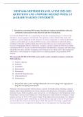 NRNP 6566 MIDTERM EXAM LATEST 2022-2023  QUESTIONS AND ANSWERS 2022/2023 WEEK 1-5 |AGRADE WALDEN UNIVERSITY   1. Describe the cytochrome P450 system. Describe how inducers and inhibitors affect the cytochrome system and how that affects the half-life of m