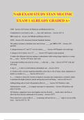 NAB EXAM STUDY STAN MUCINIC EXAM 1 ALREADY GRADED A+