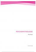 Samenvatting en mindmaps psychopathologie 