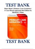 Test Bank - Ham’s Primary Care Geriatrics: A Case-Based Approach 6th Edition by Richard J. Ham 