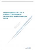 Pearson Edexcel AS Economics A paper 1 Summer 2023 QUESTION PAPER and  MARK SCHEME