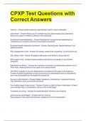 CPXP Test Questions with Correct Answers 