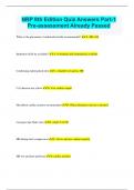 NRP 8th Edition Quiz Answers Part-1 Pre-assessment Already Passed