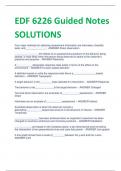 LATEST EXAM EDF 6226 Guided Notes SOLUTIONS