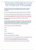 FS Exam Practice Problems(Taken from "Surveyors  Reference Manual, Seventh Edition" by George M.  Cole / "FS Practice Exam" by NCEES)2024/2025