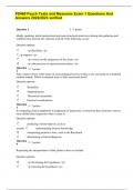 PS460 Psych Tests and Measures Exam 1 Questions And Answers 2022/2023 verified